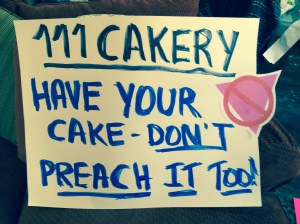 111Cakery: Have your cake, don't preach it too!